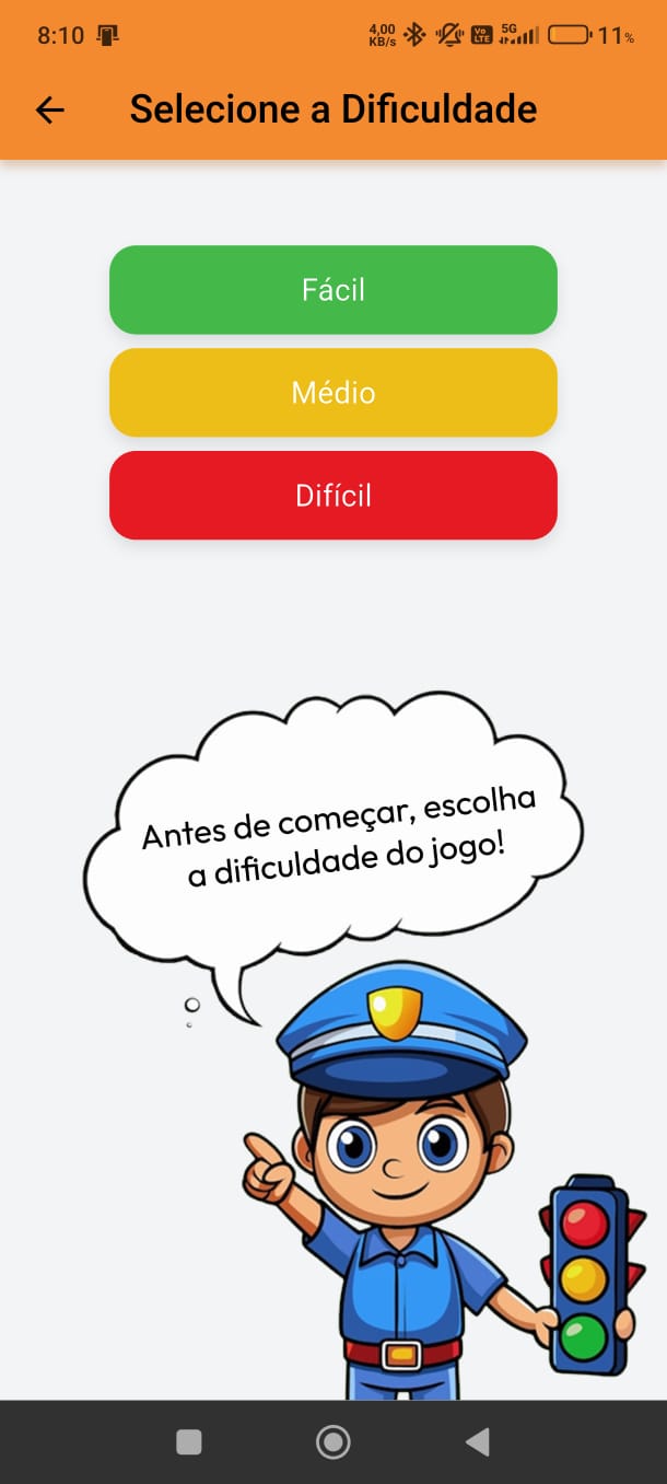 Selecao de dificuldade